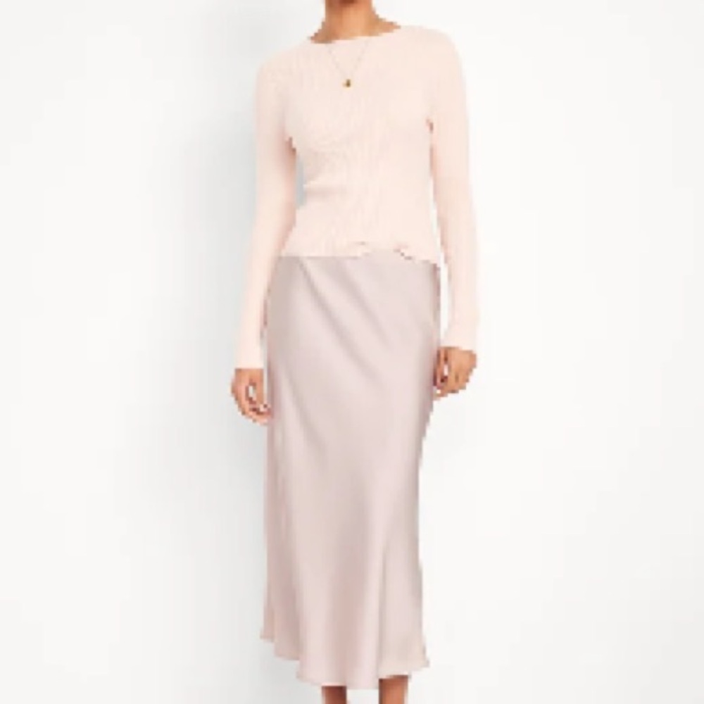 NWT Old Navy Satin Midi Skirt